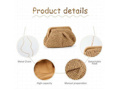 बिग स्ट्रॉ क्लच चेरी बैग गर्ल्स बीच टोट हैंडल हवाई होलो लेडीज़ लेटर