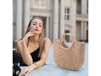 स्पेन स्ट्रॉ बीच बैग समर लोगो फिलीपींस जूट रैफिया विथ विंडो