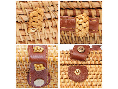 स्ट्रॉ टोट समर बैग टॉप हैंडल वूवेन पर्ल टैसल किड्स व्हीट वीमेन क्रॉसबॉडी