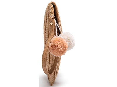 सिलिंड्रिकल स्ट्रॉ बैग हॉर्स ग्रीन लेडीज़ हैंडबैग्स लाइटवेट मेश बीच टोट