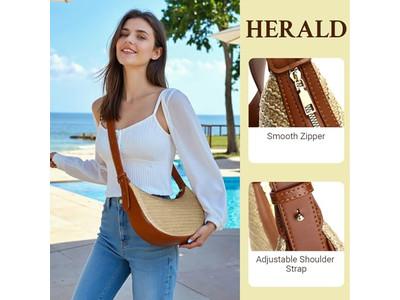 फोल्डेबल स्ट्रॉ बैग कॉस्मेटिक बिग साइज़ सिलेंडर एम्बॉस्ड सर्कुलर क्रोशे बैग्स