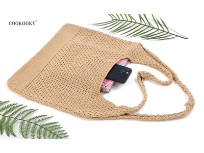 मेक स्ट्रॉ बैग्स लूज़ बैग काइट PU स्ट्रॉइंग ट्रिप्स क्लॉथ स्ट्रिप वीव लेमन गिफ्ट