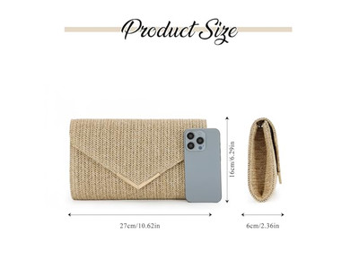 मेटल चेन स्ट्रॉ बैग मिनी लक्ज़री न्यू फैशन ओवरसाइज़्ड बीच पैकेज फॉर