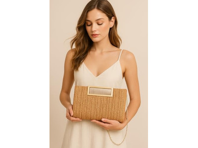 पेपर स्ट्रॉ पाउच बैग फिलीपीन बैग्स पिंक बास्केट प्लेन बीच रेक्टेंगुलर